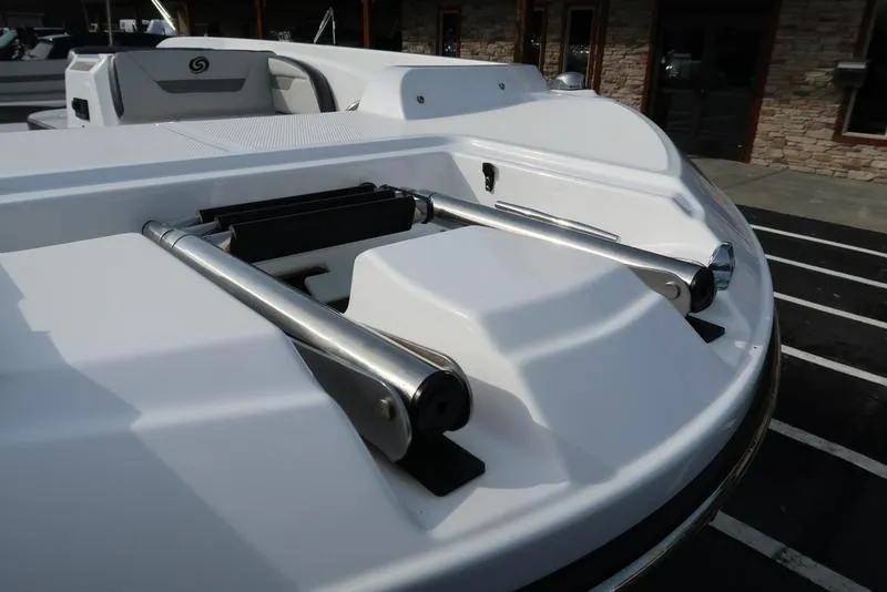 Slide: The Image of 2023 Hurricane SunDeck Sport 205 OB boat deck with stainless steel fittings. - 19
