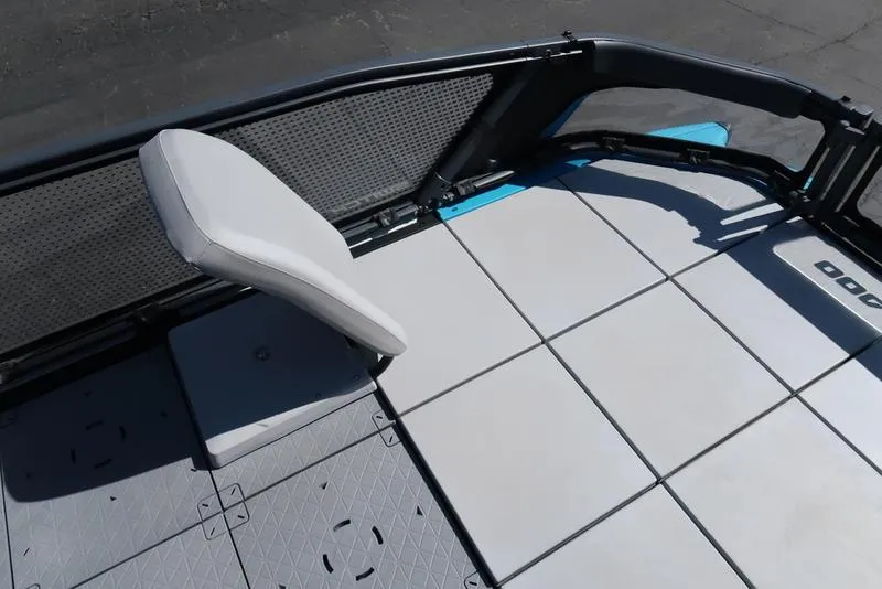 Slide: The Image of 2023 Sea-Doo Switch® Sport 21-230 hp deck with seating and galvanized flooring. - 18