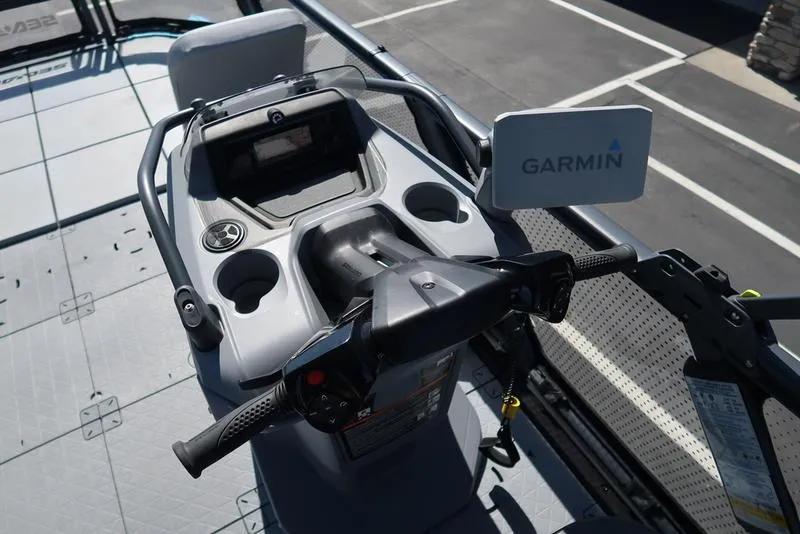 Slide: The Image of 2023 Sea-Doo Switch® Sport 21-230 hp dashboard with Garmin navigation system. - 29