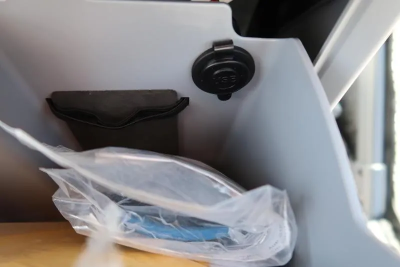 Slide: The Image of Storage compartment in 2023 Sea-Doo Switch® Sport 21-230 hp Galvanized watercraft. - 37