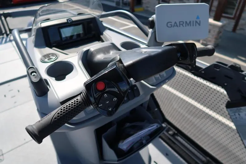 Slide: The Image of 2023 Sea-Doo Switch® Sport 21-230 hp dashboard with Garmin navigation system. - 42