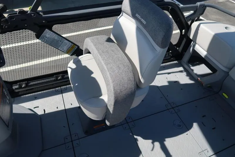 Slide: The Image of 2023 Sea-Doo Switch® Sport 21-230 hp boat seat, featuring a modern design and comfortable upholstery. - 47