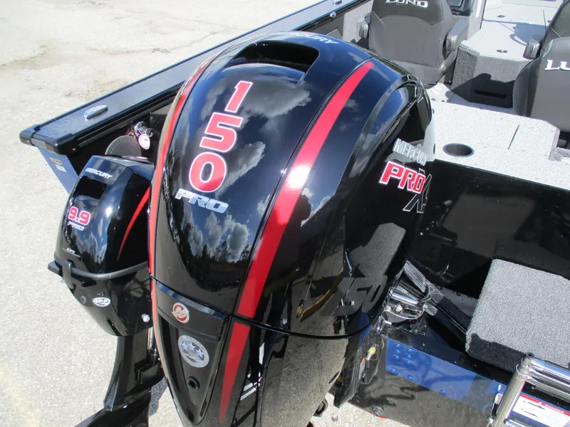 Slide: The Image of 2025 Lund 1875 Fisherman Sport with Mercury Pro outboard engines, 150 and 9.9 horsepower. - 15
