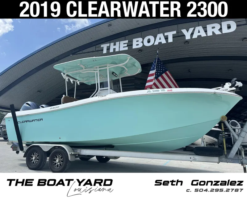 The Image of 2019 Clearwater 2300 boat on trailer at The Boat Yard, Louisiana. - 0