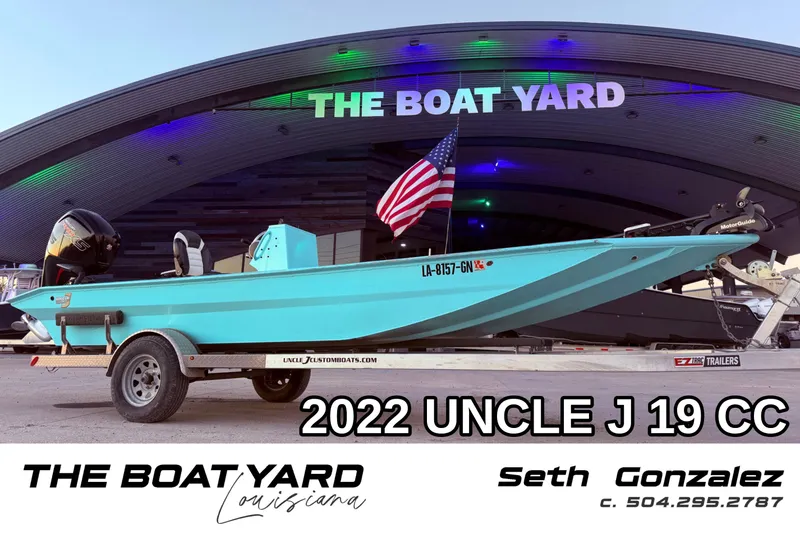 Slide: The Image of 2022 Uncle J 19 Bay Center Console Aluminum boat at The Boat Yard, Louisiana. - 1