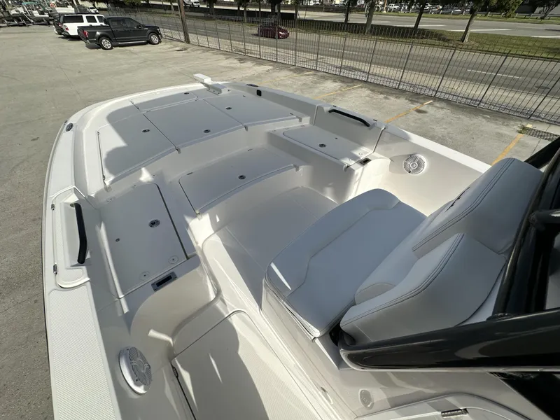 Slide: The Image of 2023 Sea Cat 262 Hybrid boat interior, featuring spacious seating and storage, Marrero/New Orleans, LA. - 16