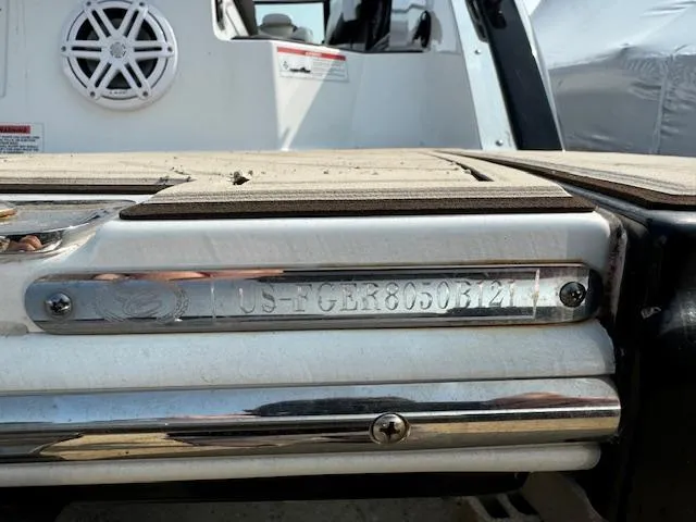 Slide: The Image of 2021 Cobalt R8 boat with visible identification number plate. - 6