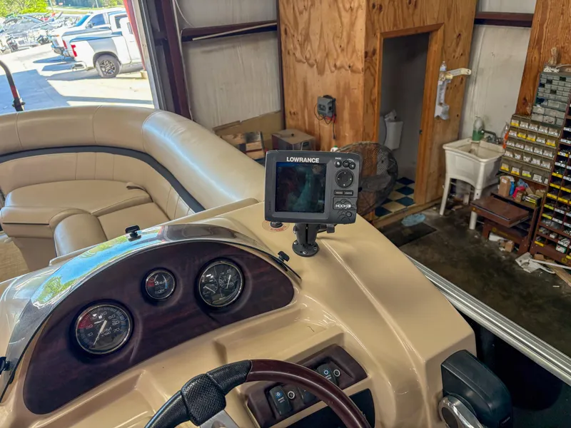 Slide: The Image of Interior of 2018 Trifecta 22 C CS 2.75 boat with navigation system. - 16