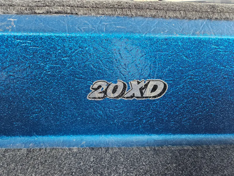 Slide: The Image of Blue Bullet 20XD boat detail, 1993 model, textured surface. - 2