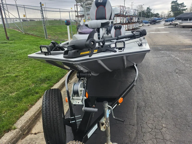 Slide: The Image of 2016 G3 Eagle 166 fishing boat on trailer, parked outdoors. - 7