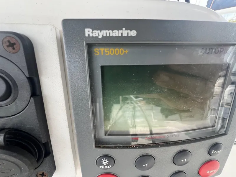 Slide: The Image of Raymarine ST5000+ autopilot display on 2002 Hunter 386 sailboat. - 10