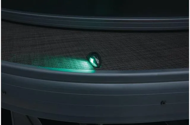 Slide: The Image of 2021 Sun Tracker Party Barge 20 DLX with illuminated deck light. - 23