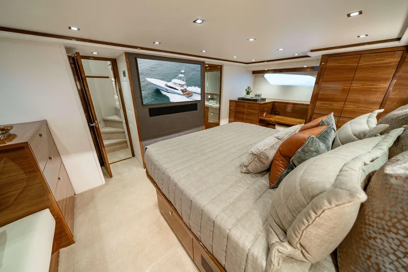Slide: The Image of Viking 82 Convertible Master Stateroom - 22