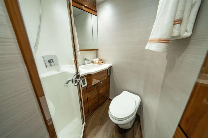 Slide: The Image of Viking 82 Convertible Forward Stateroom Head - 27