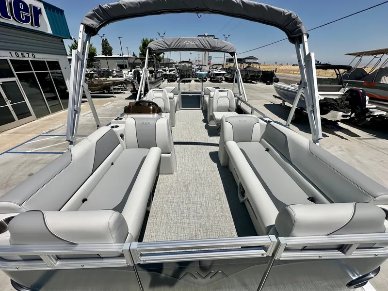 Slide: The Image of Avalon Venture 21 FT Quad Lounger w/ 150HP Mercury! 2025 - 11