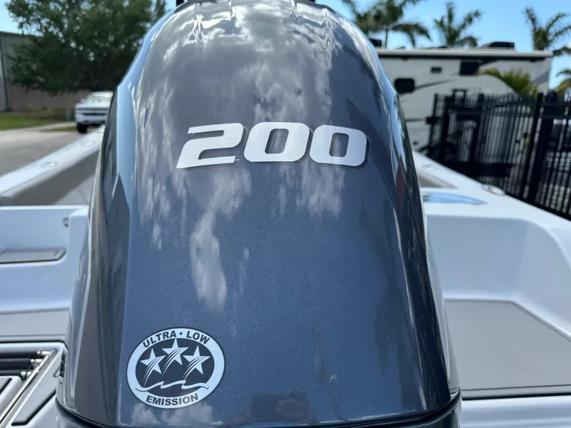 Slide: The Image of 2023 Sportsman Open 212 Center Console boat engine with 200 horsepower, ultra-low emission. - 11