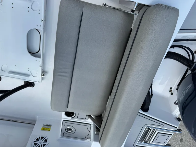 Slide: The Image of 2023 Sportsman Open 212 Center Console boat seat and console details. - 34