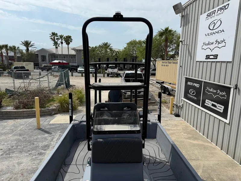 Slide: The Image of 2024 Blazer 2400 boat at a marina, featuring a sleek design and modern equipment. - 17