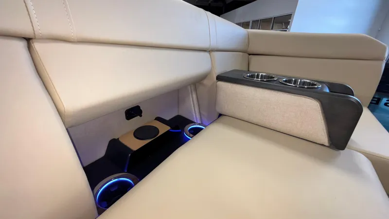 Slide: The Image of Luxurious beige seating with cup holders in 2025 Balise Helix 26C. - 23