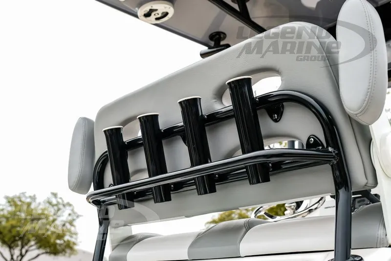 Slide: The Image of 2022 NauticStar 2602 Legacy boat seat with integrated rod holders. - 29