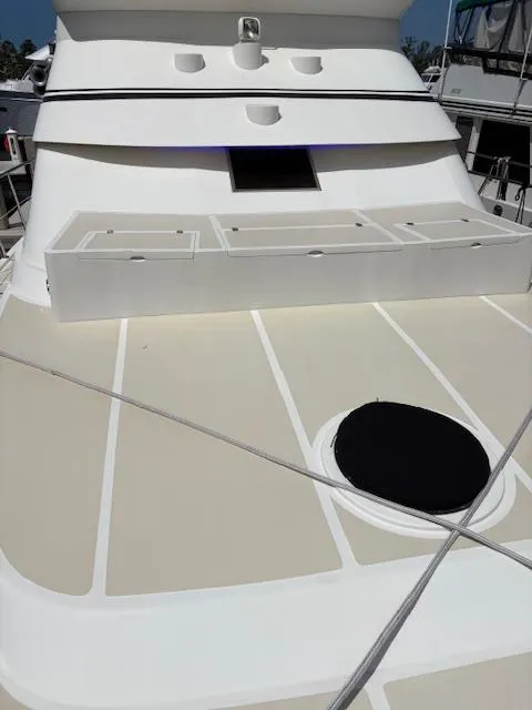 Slide: The Image of 2004 Novatec Islander CPMY yacht deck with sleek design and modern features. - 30
