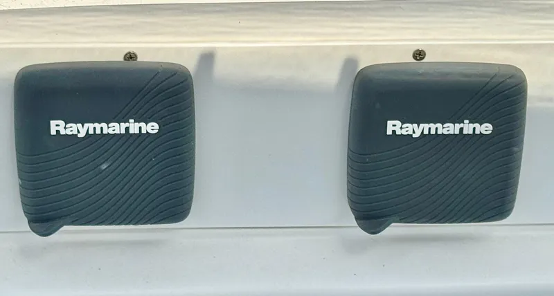 Slide: The Image of Raymarine equipment on a 2003 Hunter Passage 420 yacht. - 26