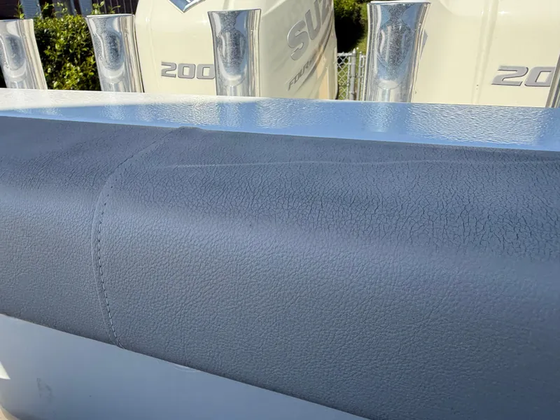 Slide: The Image of 2020 Cape Horn 27 XS boat with dual 200 horsepower Suzuki engines. - 18