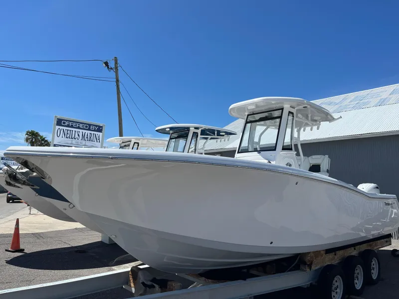 The Image of 2024 Tidewater 272 CC Adventure boat on trailer at O'Neill's Marina. - 0
