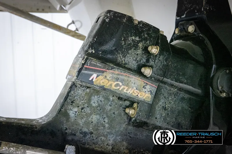 Slide: The Image of 2005 Crownline 216 LS boat with MerCruiser engine detail. - 43