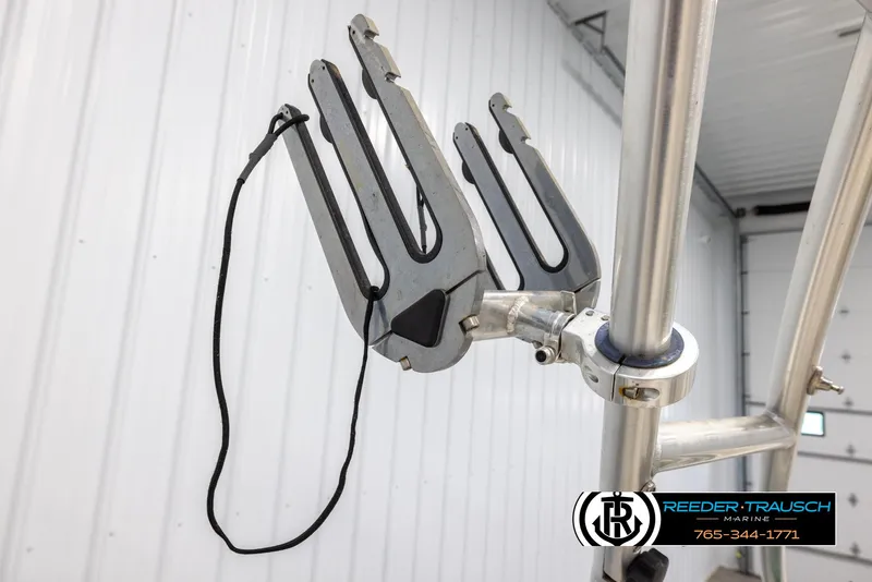 Slide: The Image of Wakeboard rack on 2005 Crownline 216 LS boat, mounted in a garage. - 45