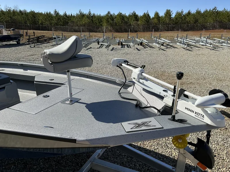 Slide: The Image of 2025 Xpress Hyper-Lift Series H20B boat with Minn Kota trolling motor. - 4