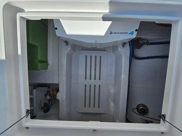 Slide: The Image of 2025 Southport 38 FE boat compartment with Seakeeper 4 stabilization system. - 41