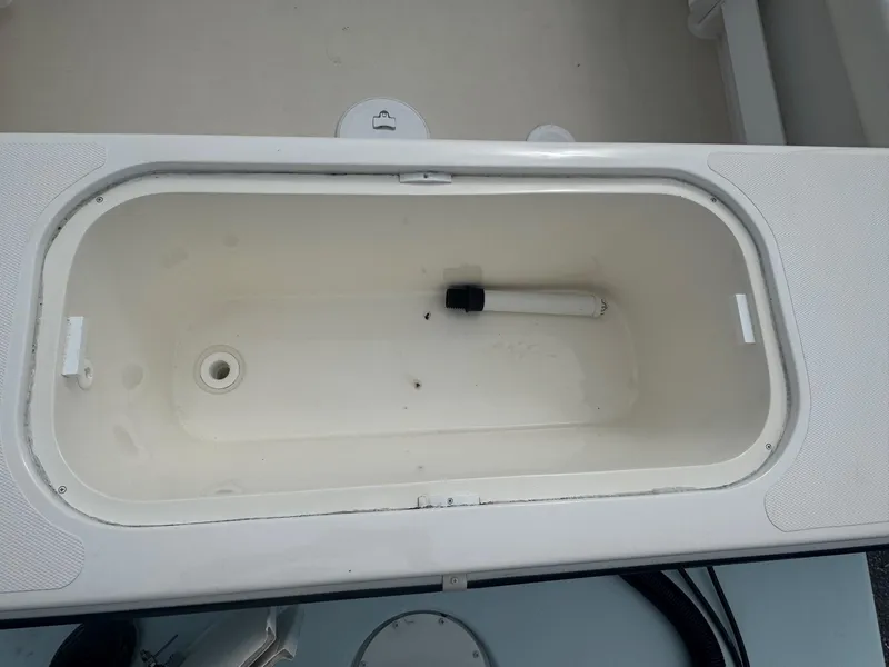 Slide: The Image of Livewell compartment on a 2017 Steiger Craft 255 DV CHESAPEAKE boat. - 27