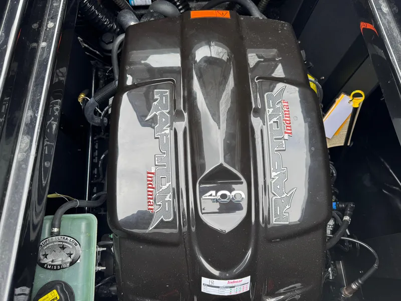 Slide: The Image of 2022 Moomba Makai engine, Raptor 400, detailed view. - 22