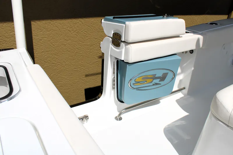 Slide: The Image of 2022 Sea Hunt Gamefish 27 with Coffin Box, featuring sleek interior design. - 8