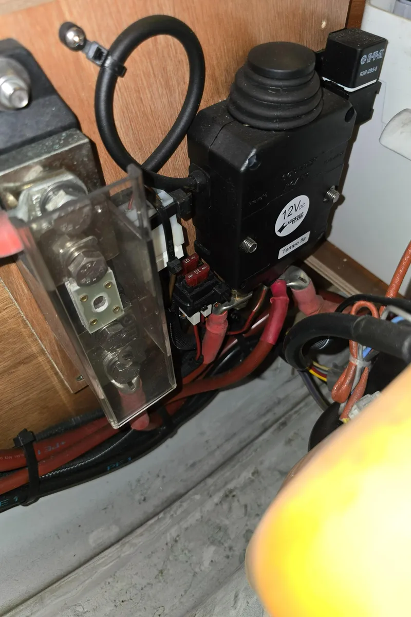 Slide: The Image of Electrical components on a 2017 Jeanneau Sun Odyssey 389 sailboat. - 37