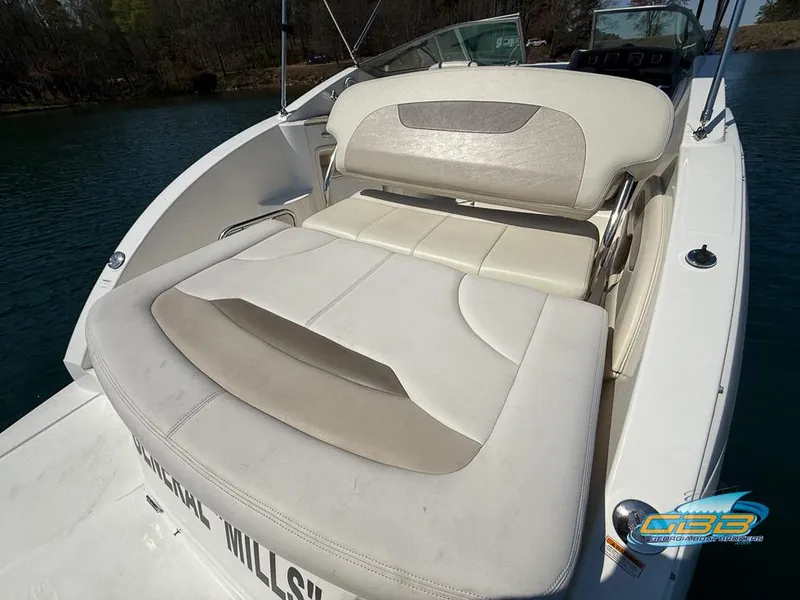 Slide: The Image of 2008 Chaparral Signature 250 boat with spacious seating on a sunny day. - 19