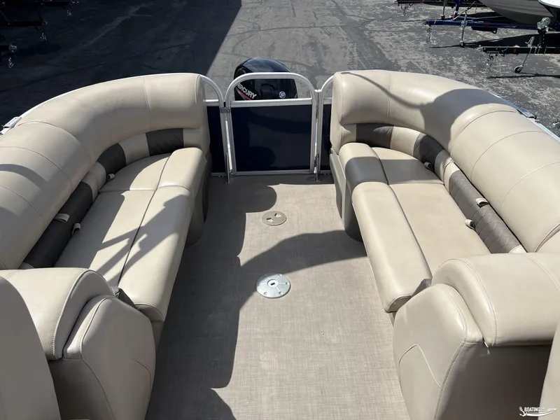 Slide: The Image of 2020 Sun Tracker Party Barge 24 DLX with spacious seating and modern design. - 7