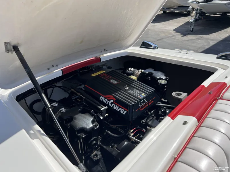 Slide: The Image of Engine compartment of a 1996 Donzi Sweet 16 with MerCruiser 4.3LX engine. - 13