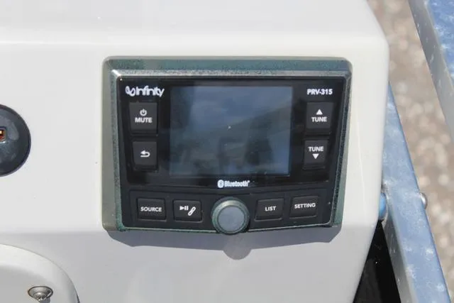 Slide: The Image of Infinity PRV-315 Bluetooth stereo system on 2018 Apex Marine 820 VX Cruise. - 24