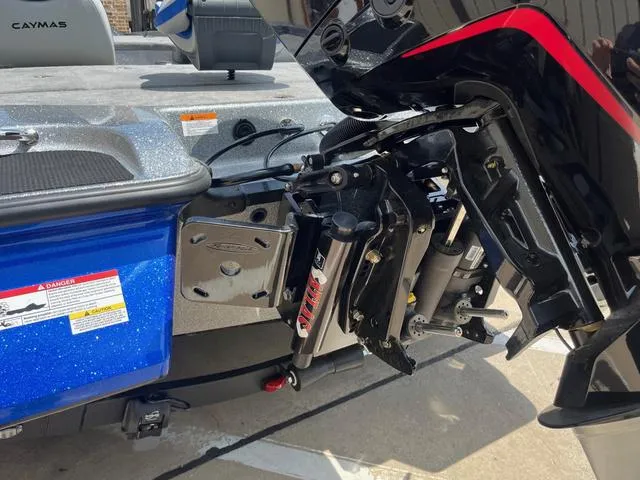 Slide: The Image of 2025 Caymas CX21 Pro boat engine and hydraulic system close-up. - 31