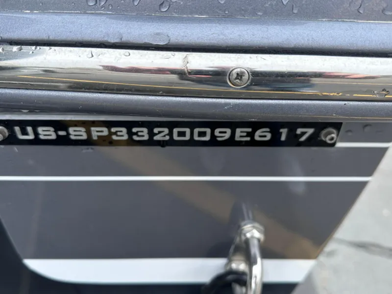 Slide: The Image of 2017 Sunsation 32 CCX boat hull identification number (HIN) close-up. - 34