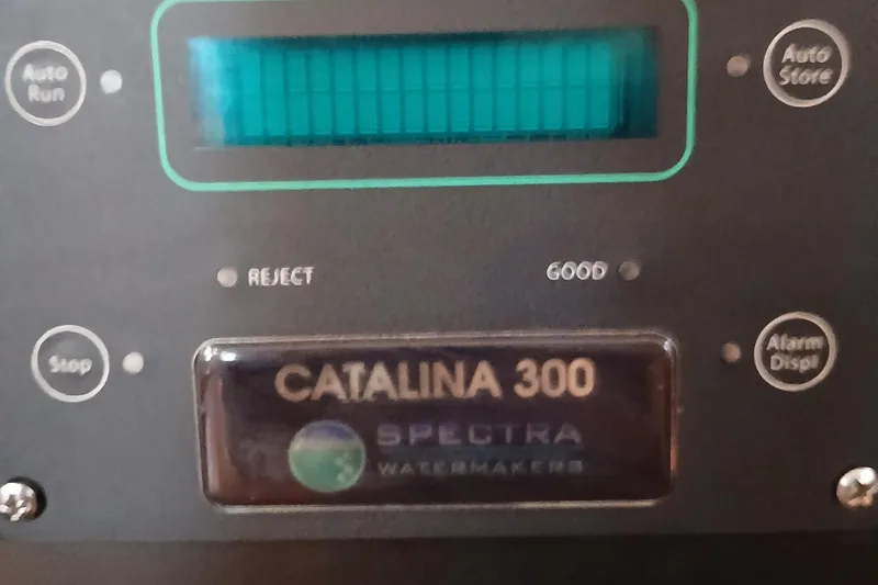 Slide: The Image of Catalina 300 Spectra Watermakers control panel on Island Packet 440, 2006 model. - 41
