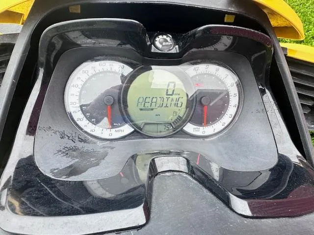 Slide: The Image of 2011 Sea-Doo RXT 260 dashboard with digital display and speedometer. - 20