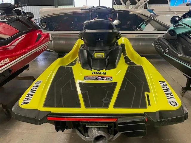 Slide: The Image of 2021 Yamaha WaveRunner EXR in vibrant yellow, displayed indoors. - 3