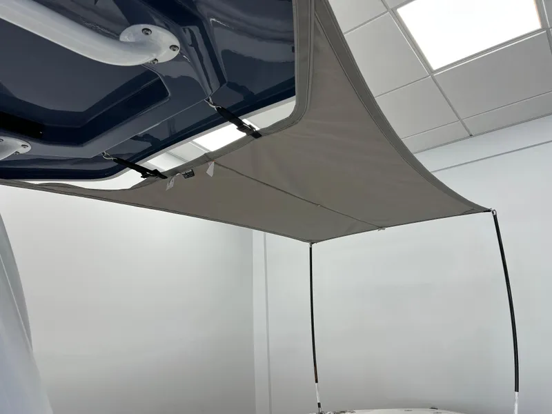 Slide: The Image of 2025 Blackfin 222CC boat canopy, showcasing sleek design and modern features. - 13