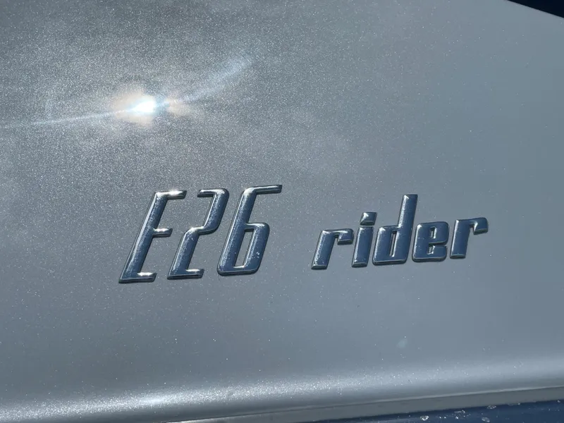 Slide: The Image of Cranchi 26 Rider 2022 boat emblem with sunlight reflection. - 34