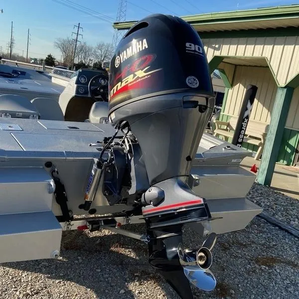 Slide: The Image of 2023 Xpress XP185 Catfish boat with Yamaha 90 HP outboard motor. - 6