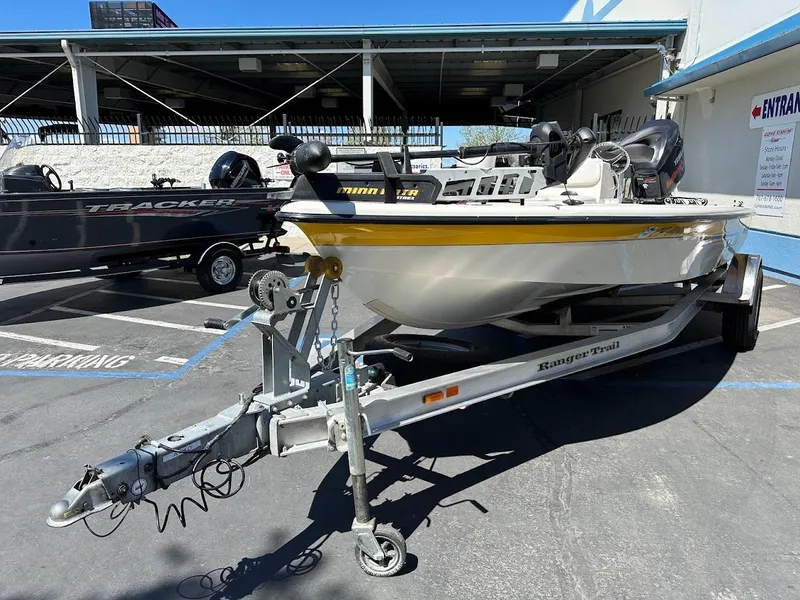Slide: The Image of 2007 Ranger 191 Cayman boat on trailer in parking lot. - 6