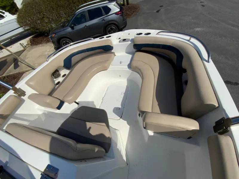 Slide: The Image of 2016 Hurricane Center Console 19 OB boat with spacious seating and modern design. - 12